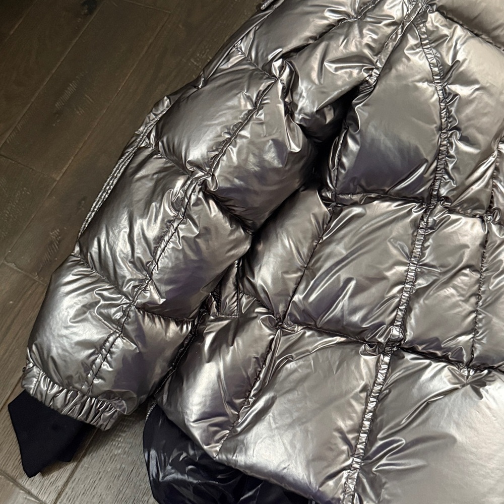 SAM. Silver Puffer Jacket - Picture 6 of 8